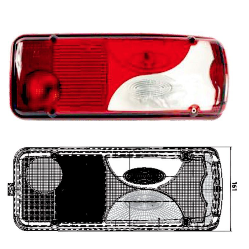 Стоп,десен,бял MAN TGA  201801SKTBRH