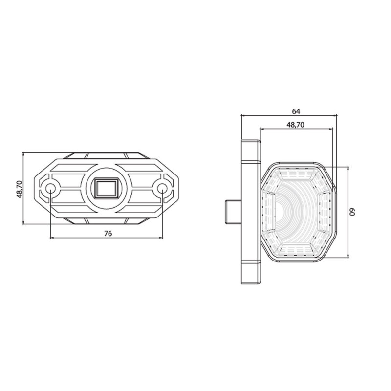 Габарит,рогче зелено Prostar4 M720204