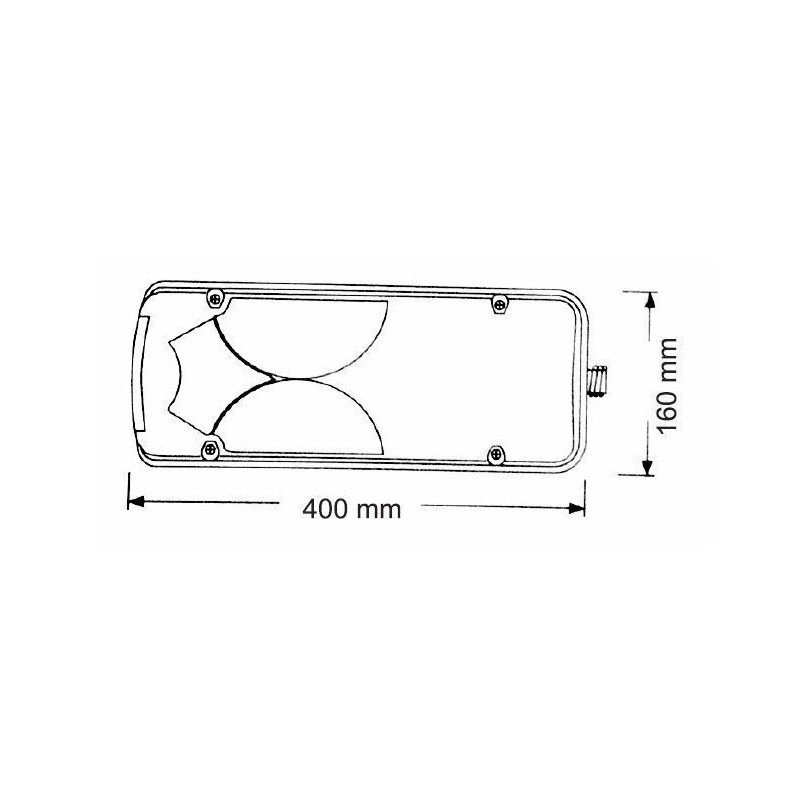 Ленс за стоп, бял, ляв MAN YP-149-LH