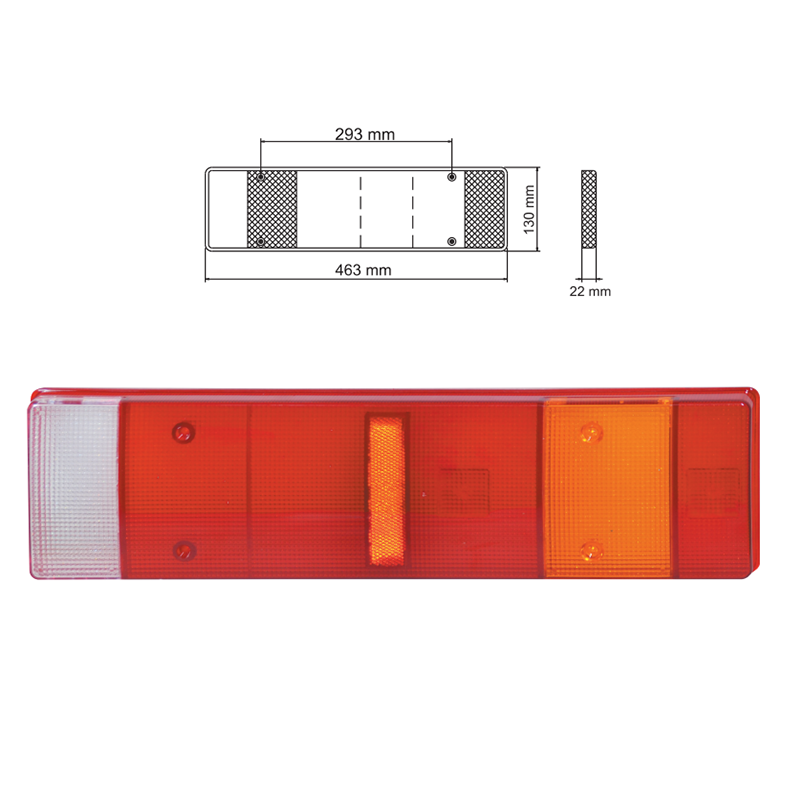 Ленс,стъкло за стоп Iveco Daily,Stralis YP-84C