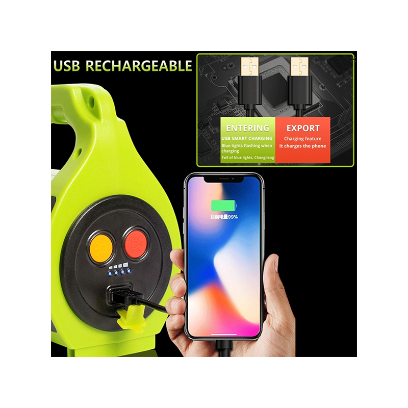 Многофункционален акумулаторен прожектор LED 8093