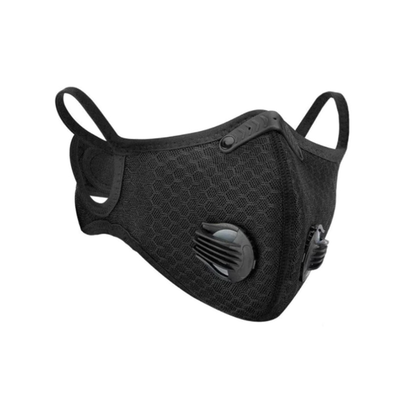 Предпазна маска за мотористи с филтър,черна 3188