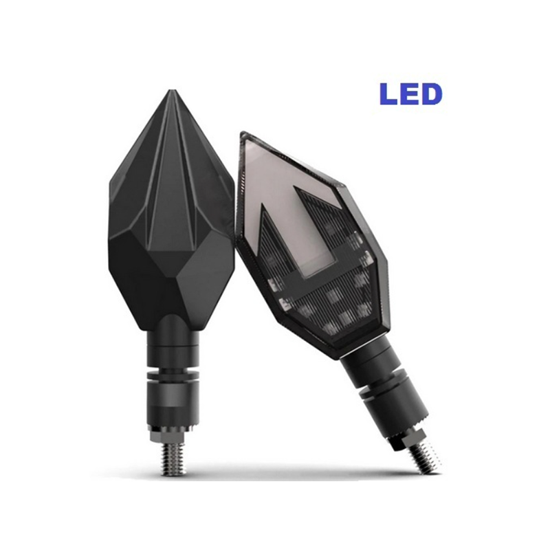 Мигач за мотор с бягаща LED светлина 2бр 33123