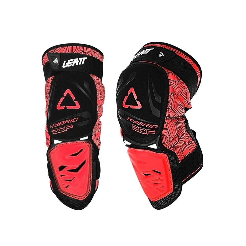 Мото наколенки,червени Leatt Hybrid-3DF 3471