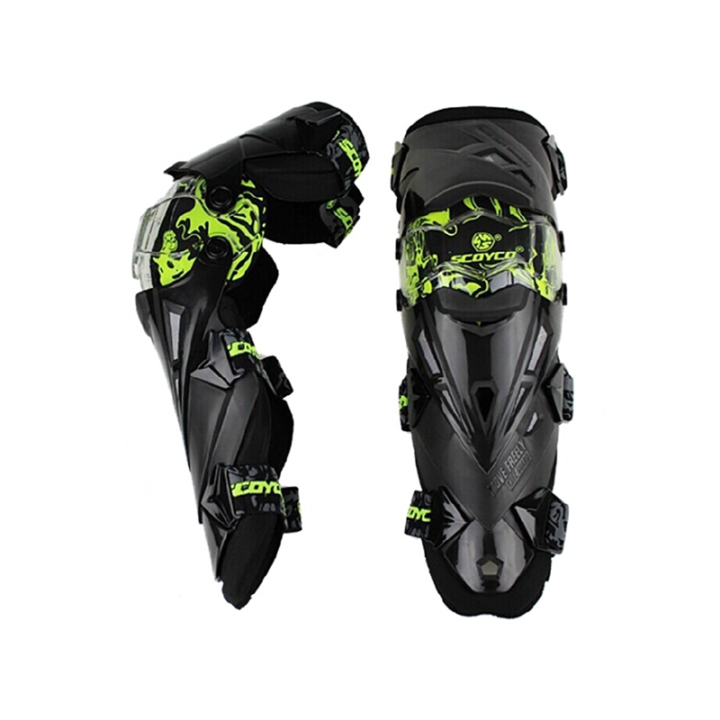 Мото наколенки,зелено и черно SCOYCO 892065