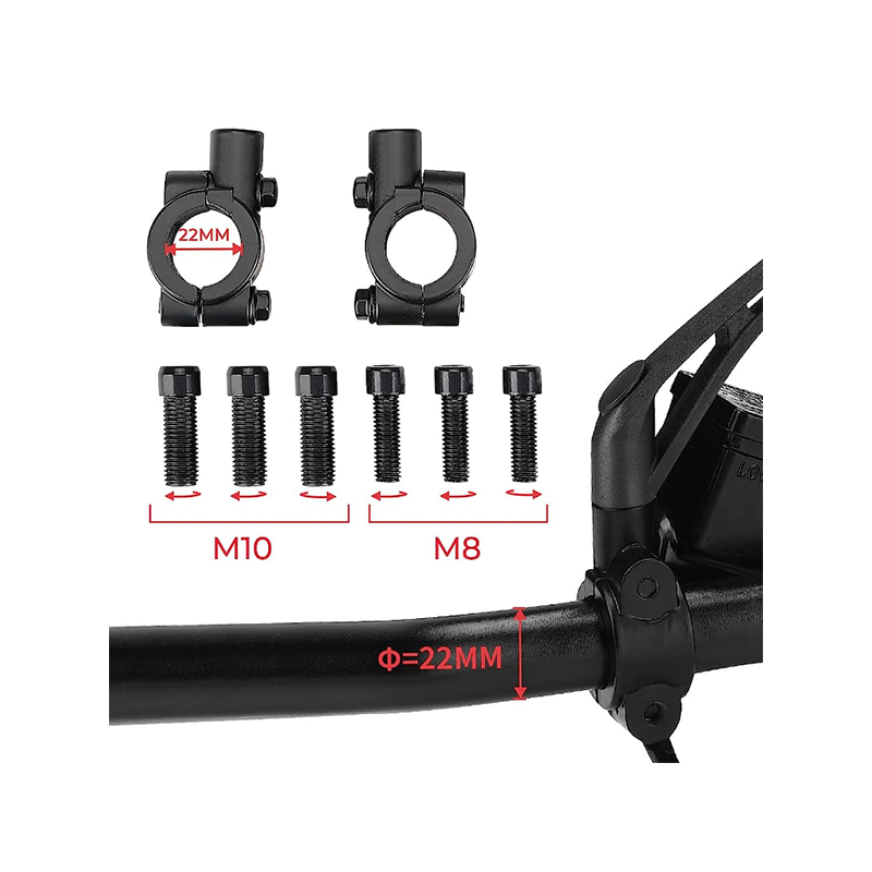 Универсални огледала за мотор,скутер 2бр 8мм YF-810