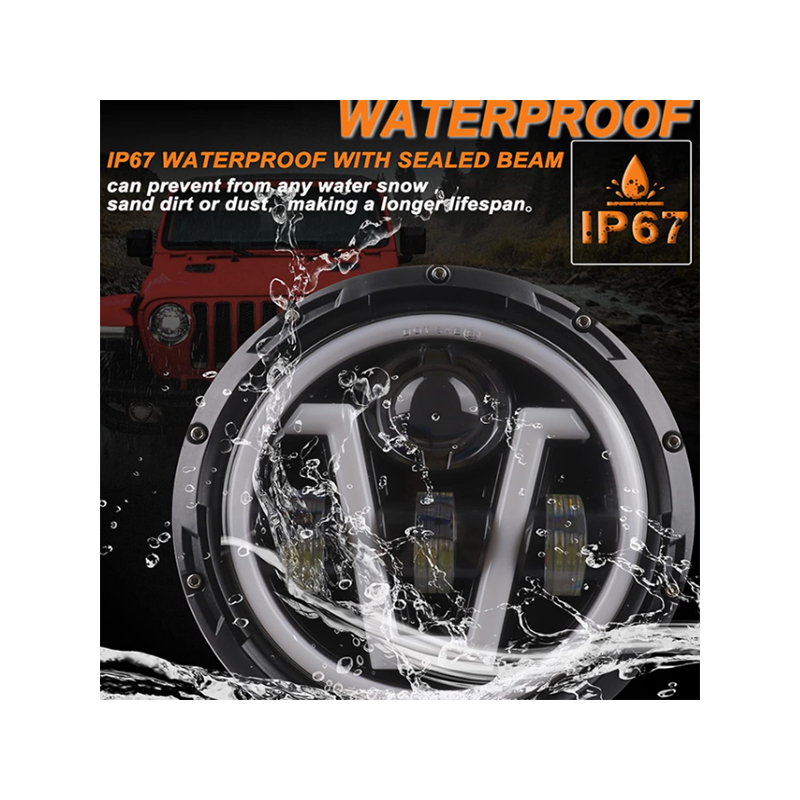 Халоген за мотор,джип 7" LED 3400