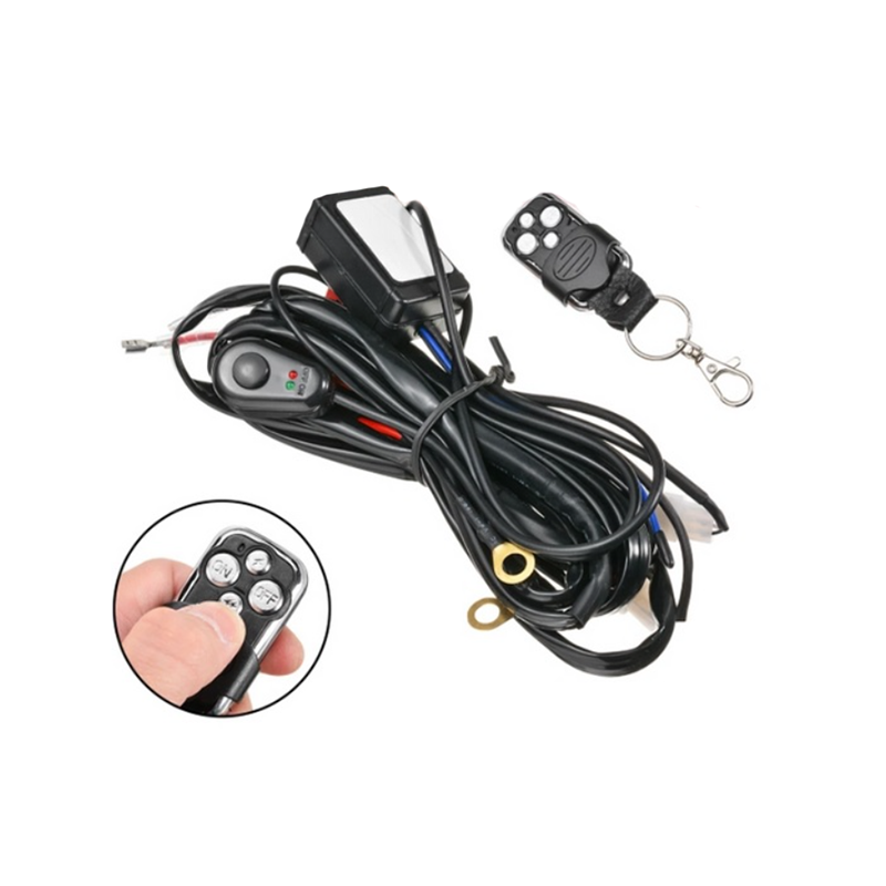 Кабели с реле,ключ и дистанционно за LED фар,бар