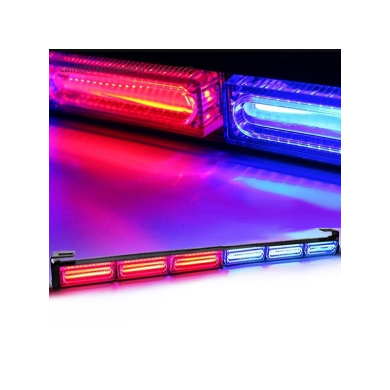 Аварийна,сигнална LED лампа, червено и синьо 88см