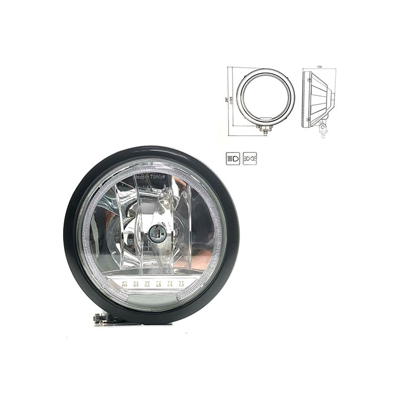 LED Комбо халоген,кръгъл M710622
