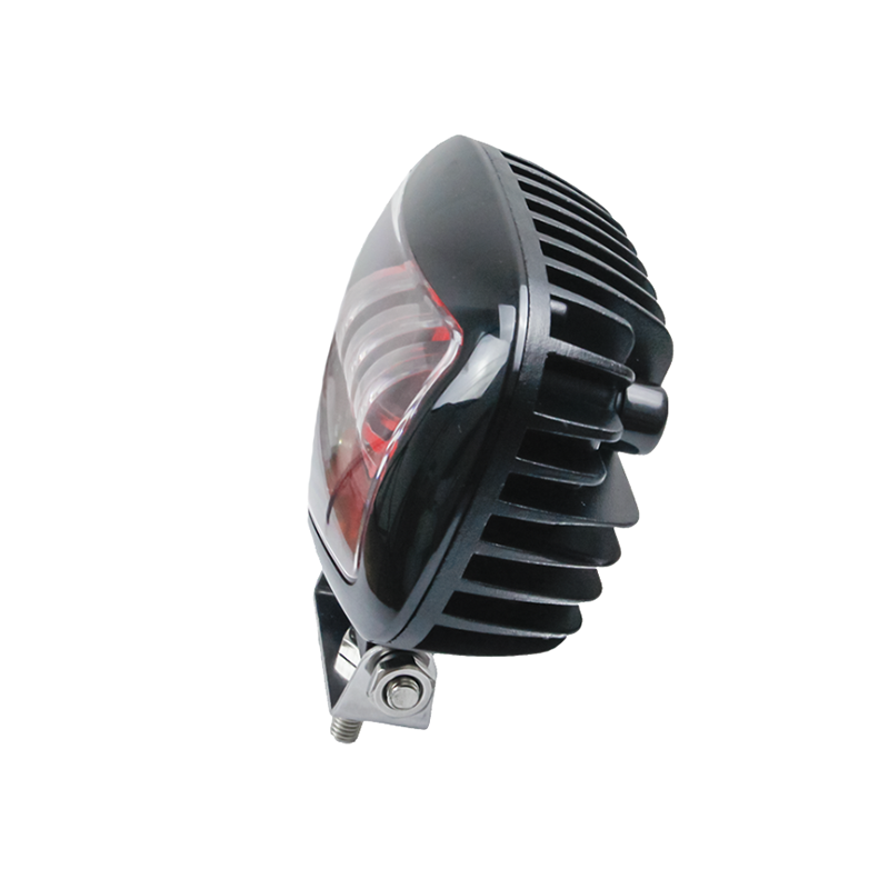 LED бар-халоген,черно с червено 30W 8185