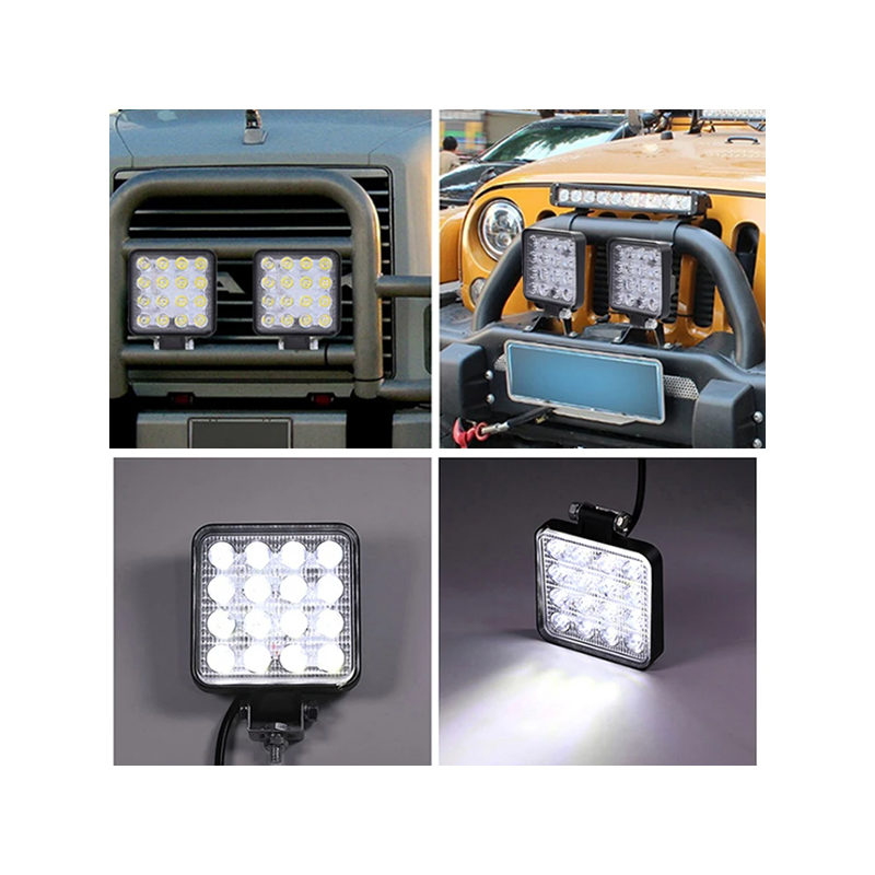 LED бар-халоген 11см 48W 8037