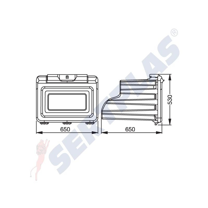 Кутия за инструменти PVC Sertplas 5503A - 110L