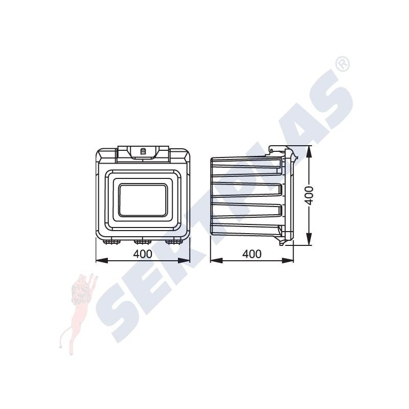 Кутия за инструменти PVC Sertplas 5507A - 80L