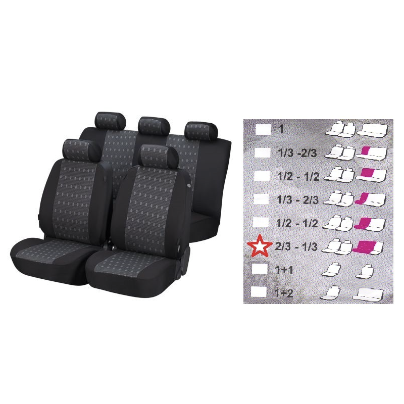 Тапицерия Elegance № 6 (2/3-1/3) VW