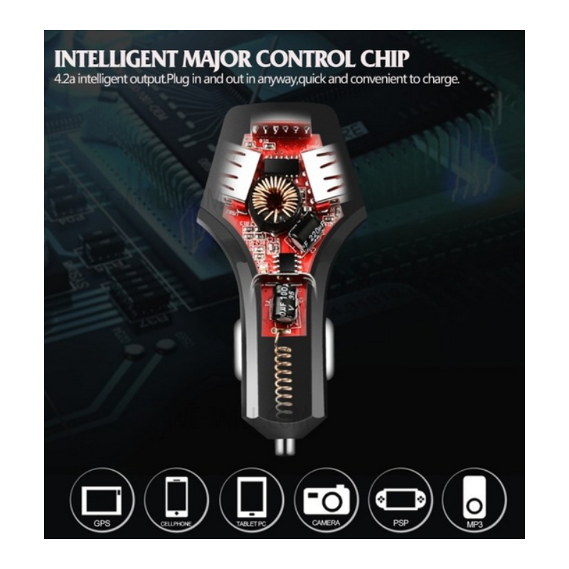 Волтметър за запалка с 2 USB порта за зареждане B-01 4623