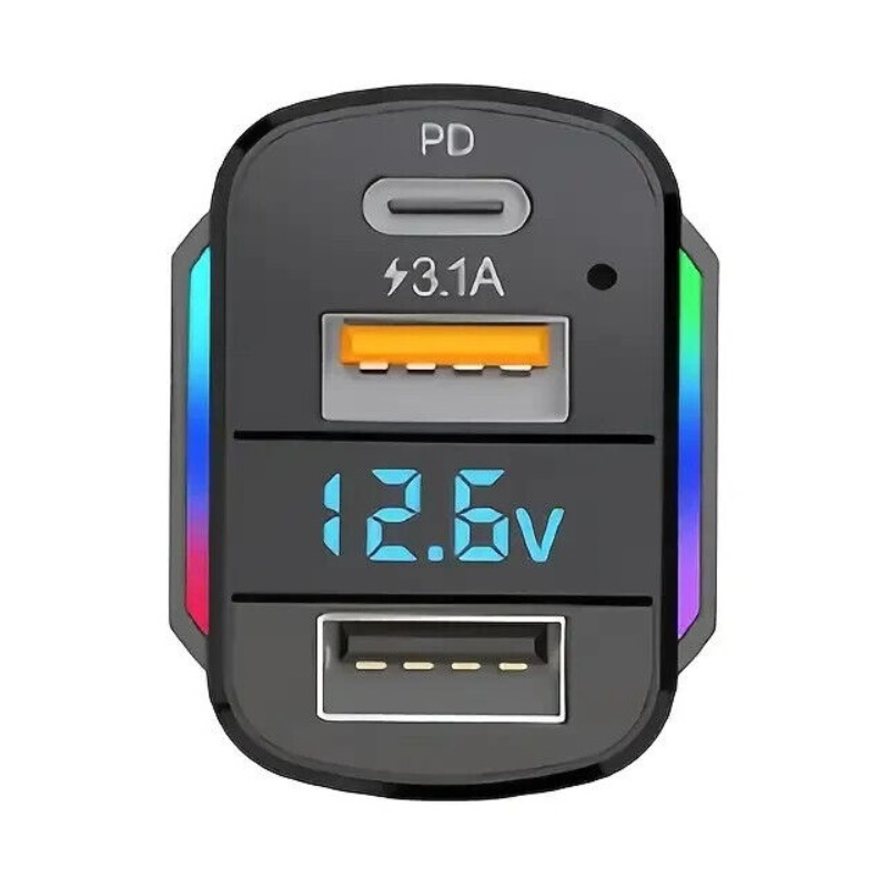 Зарядно за запалка 65W с три кабела К4 -89052