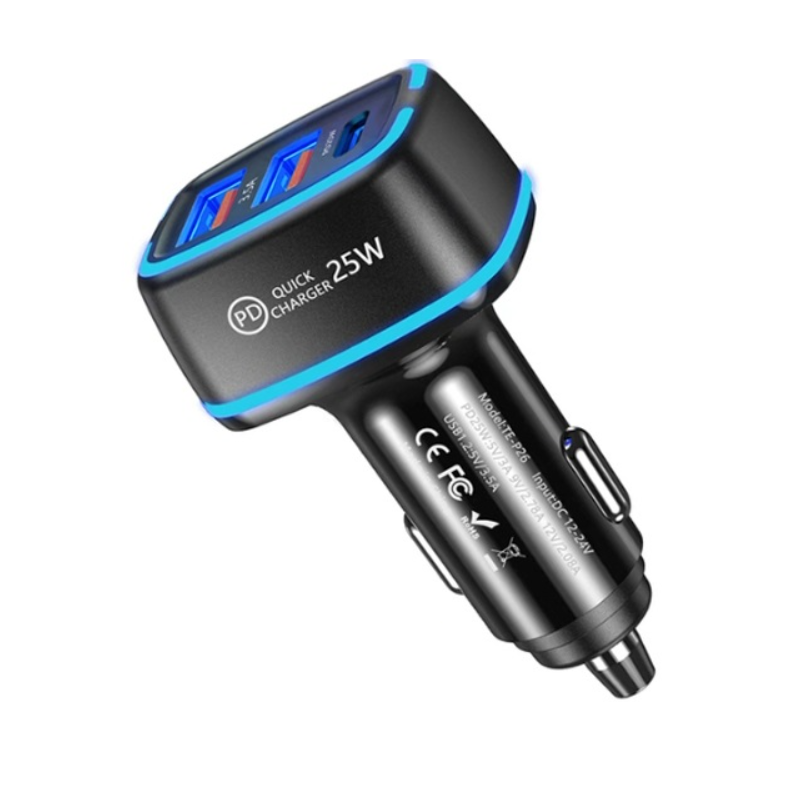 Зарядно за запалка с 2 USB порта 25W 89053