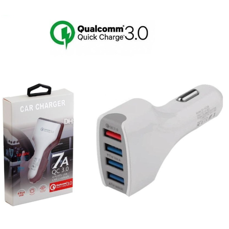 Зарядно за запалка с 4 USB порта 7A