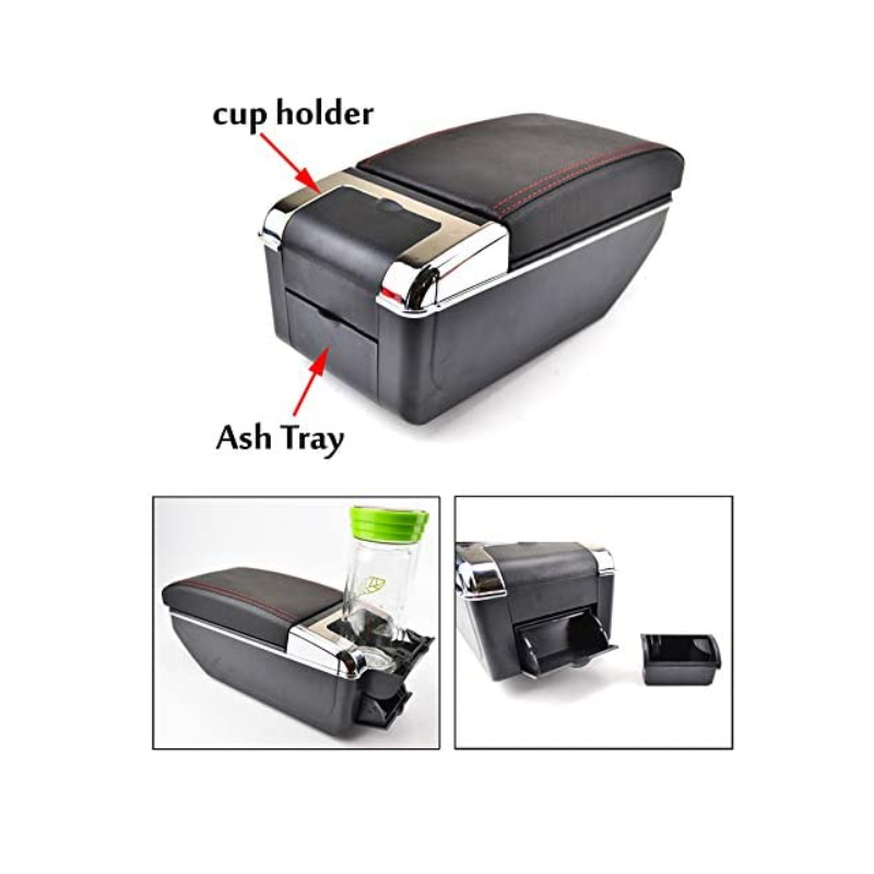 Подлакътник с поставка за чаша и  2 USB порта