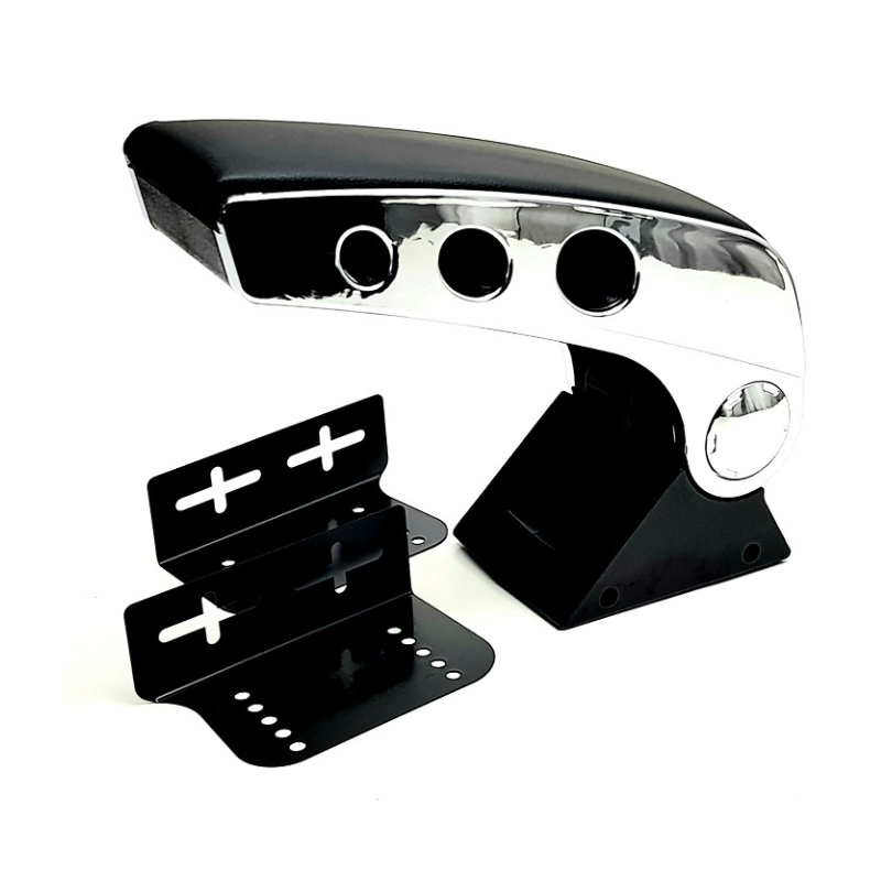 Подлакътник за автомобил,черен с никел 06075