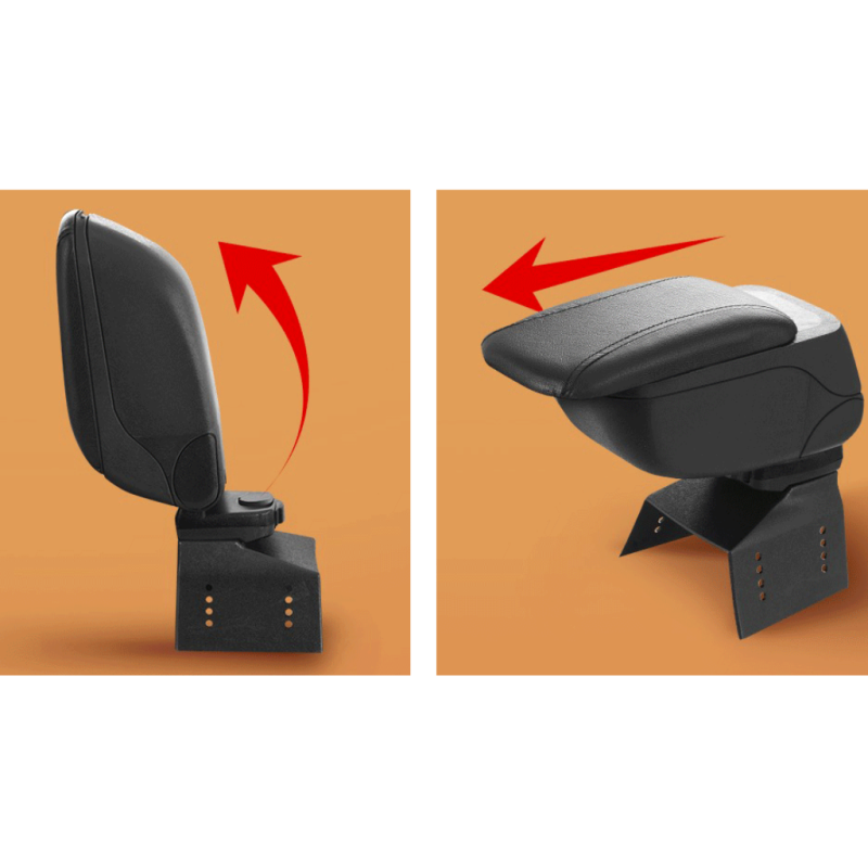 Подлакътник за автомобил,черен Dust