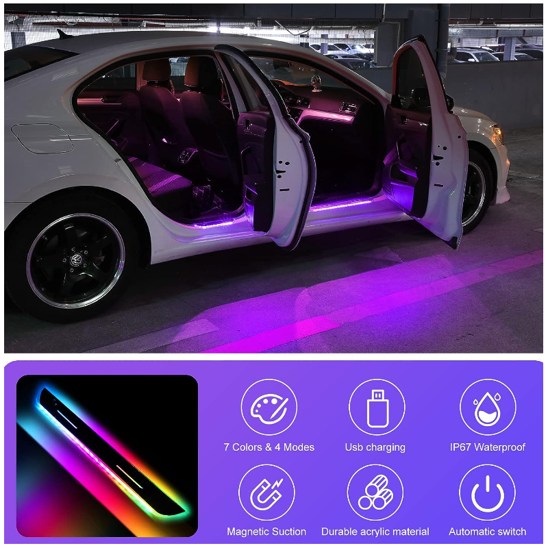 LED ленти за праг за автомобил 2бр VIP А3715