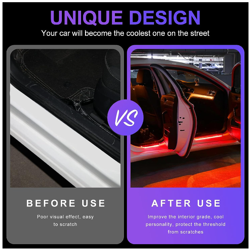 LED ленти за праг за автомобил 2бр VIP А3715