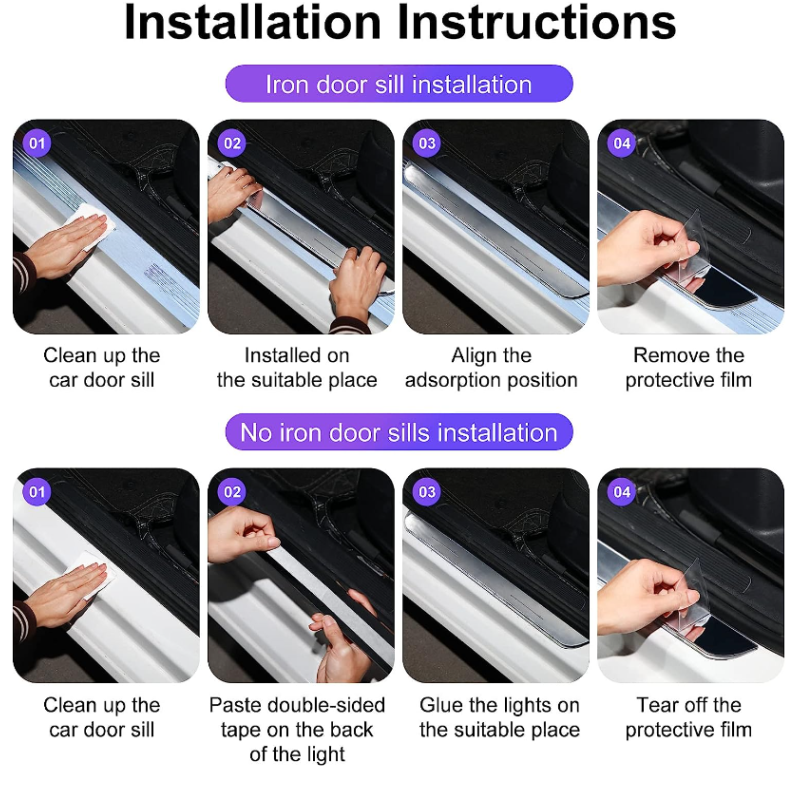 LED ленти за праг за автомобил 2бр VIP А3715