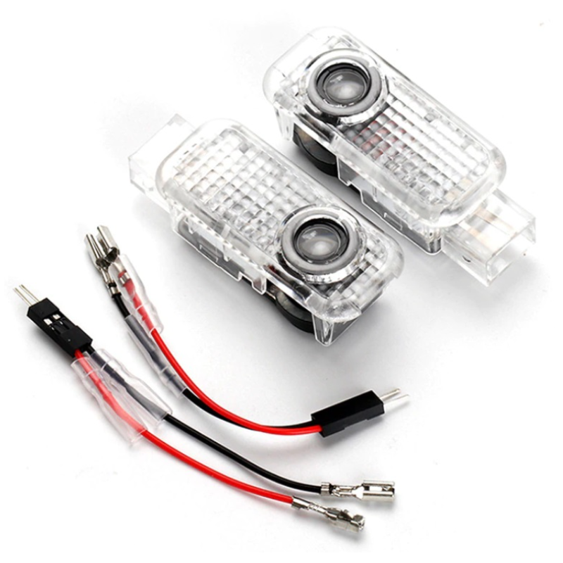 LED Плафон за врати с лого 2бр за Audi A4-A6,A8,Q3,Q5