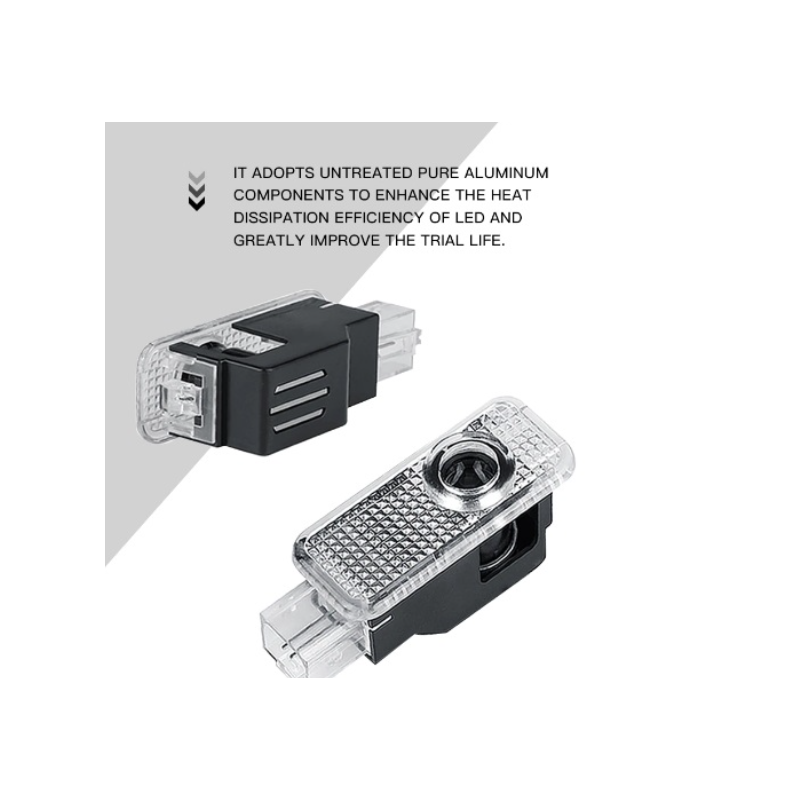 LED Плафон за врати с лого 2бр за Аudi А1,А3,А4,А5