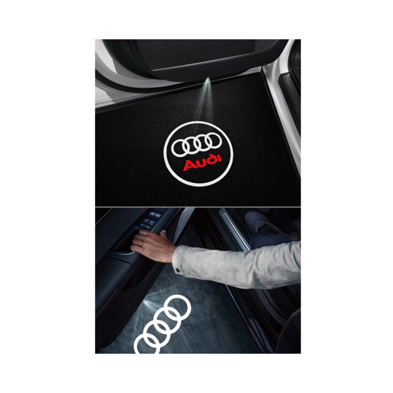 LED Плафон за врати с лого 2бр за Аudi А1,А3,А4,А5