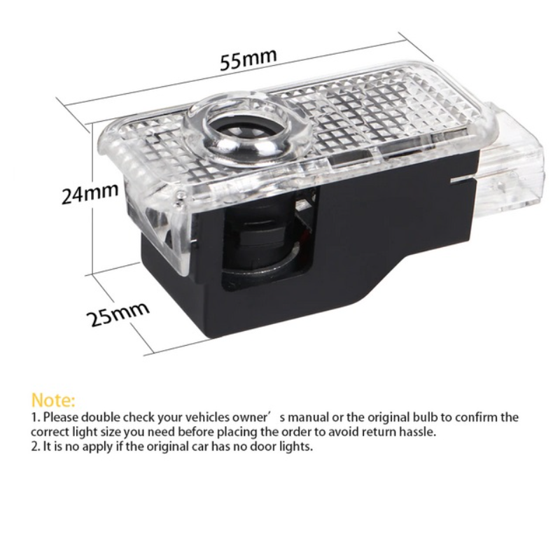 LED Плафон за врати с лого 2бр за Аudi А1,А3,А4,А5
