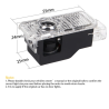 LED Плафон за врати с лого 2бр за Аudi А1,А3,А4,А5