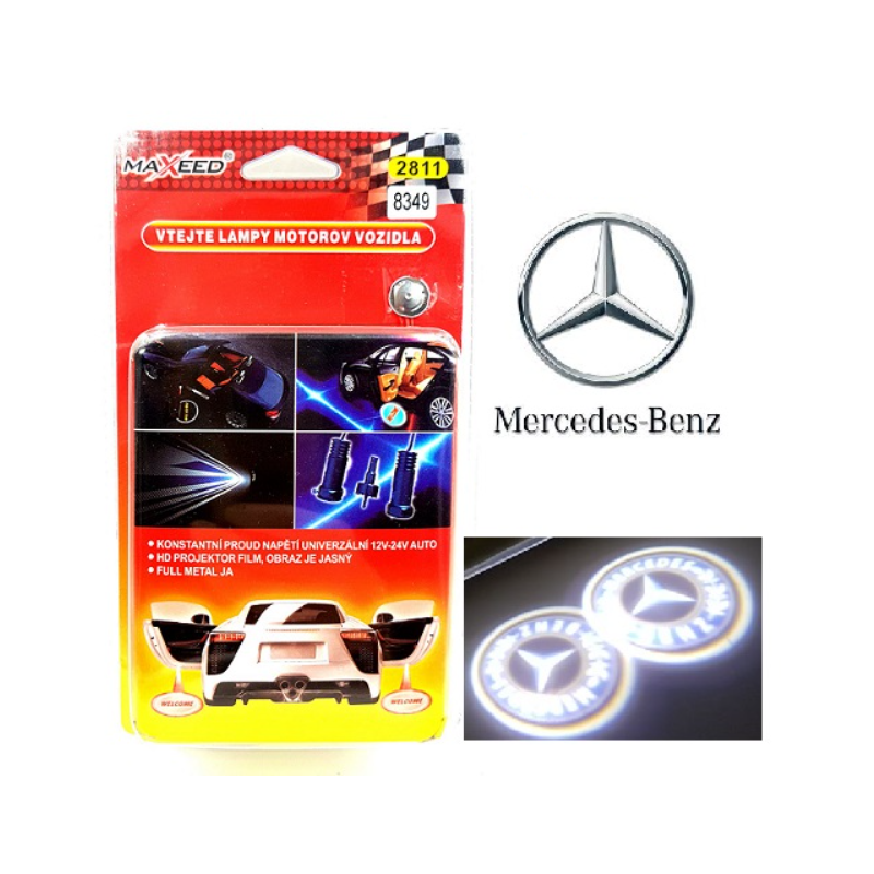 LED Плафон за врата с лого Mercedes