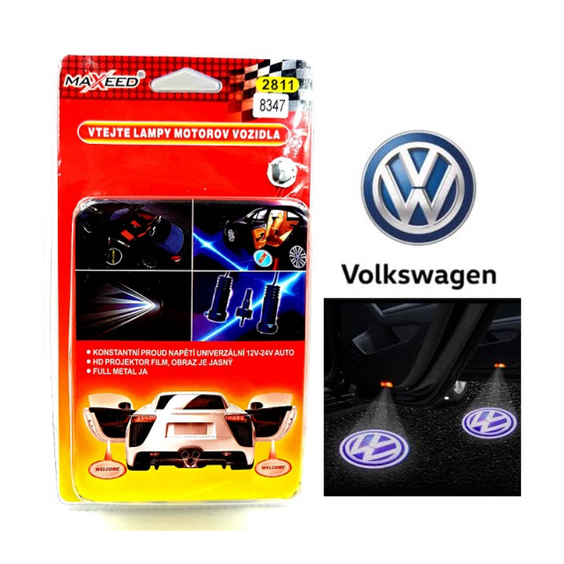 LED Плафон за врата с лого за VW