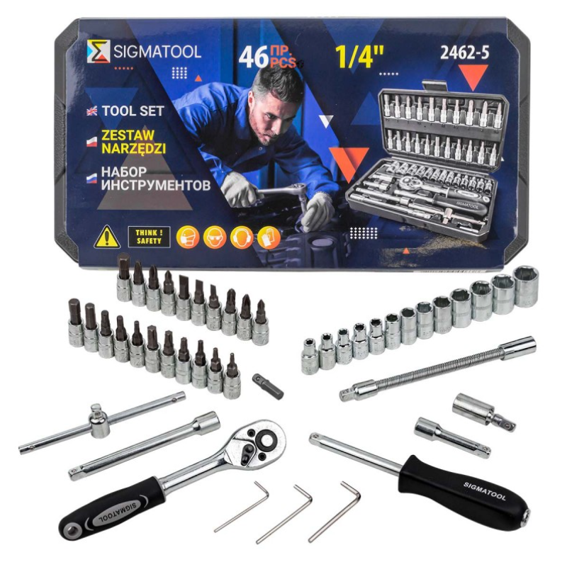 Комплект гидория 46 части Sigmatool 2462-5