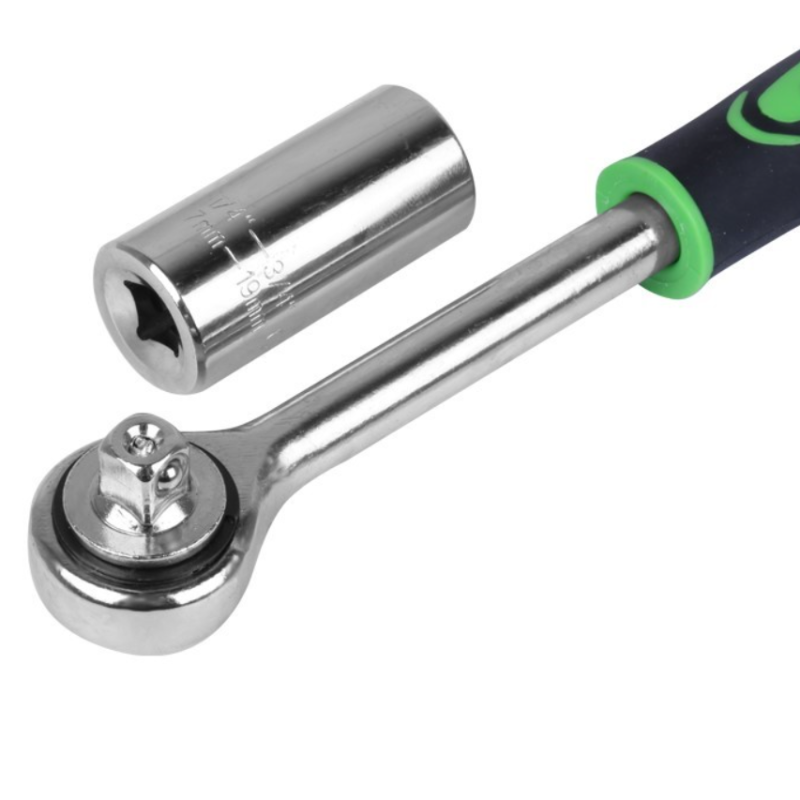 Тресчотка с универсален накрайник 7-19mm Carmotion Poland 58024