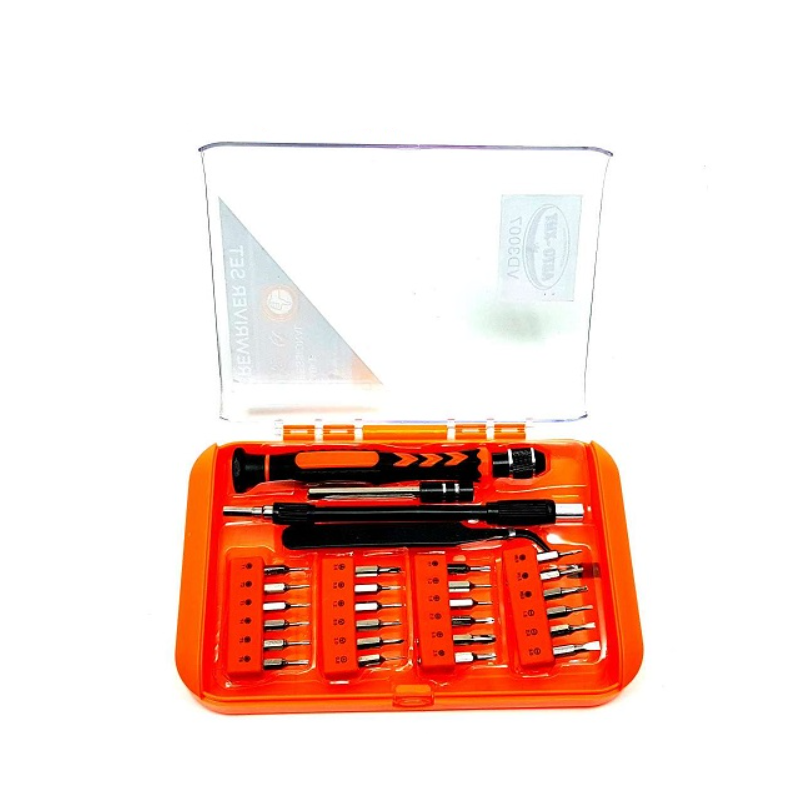 Комплект отвертка с битове и пинсети 28бр 3007