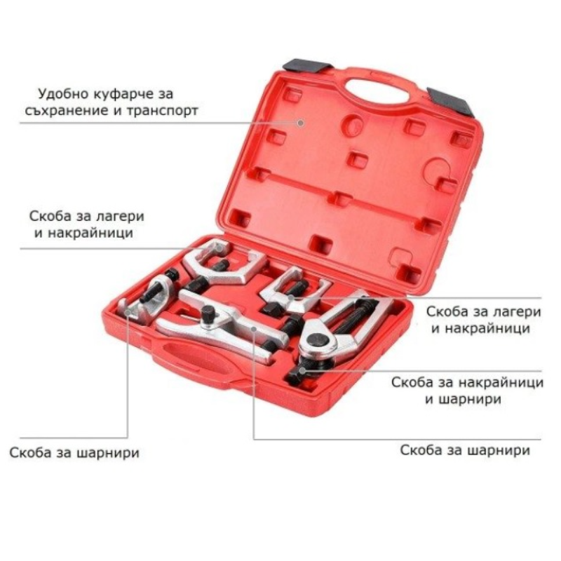 Комплект скоби шарнири,накрайници и лагери XC9037