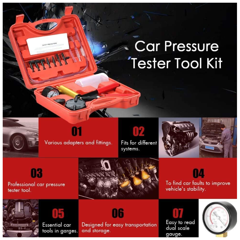 Ръчен тестер за помпа с вакуумен пистолет 2 в 1 за смяна на обезвъздушител на спирачките XC 9004