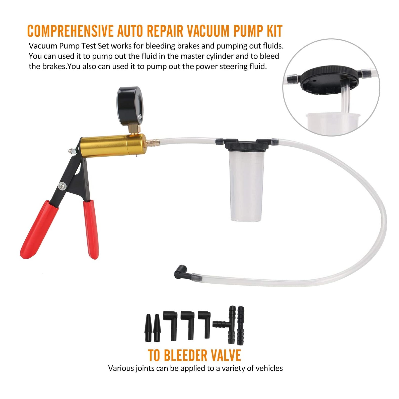 Ръчен тестер за помпа с вакуумен пистолет 2 в 1 за смяна на обезвъздушител на спирачките XC 9004