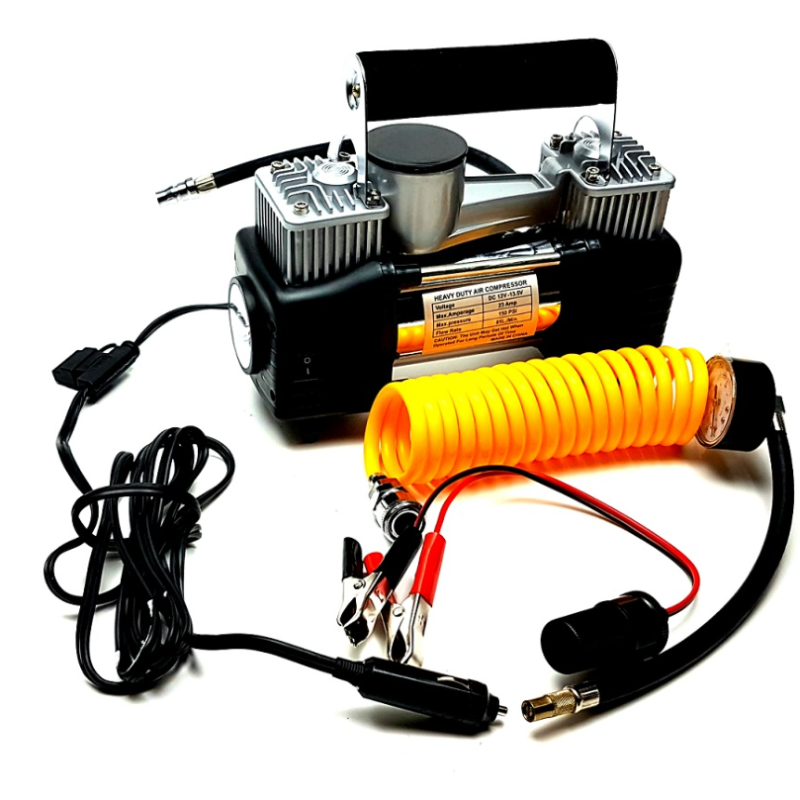 Компресор,двуцилиндров за гуми с прожектор 25A