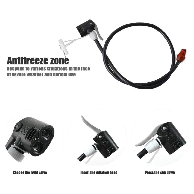 Помпа за колела,крачна,двубутална 3344