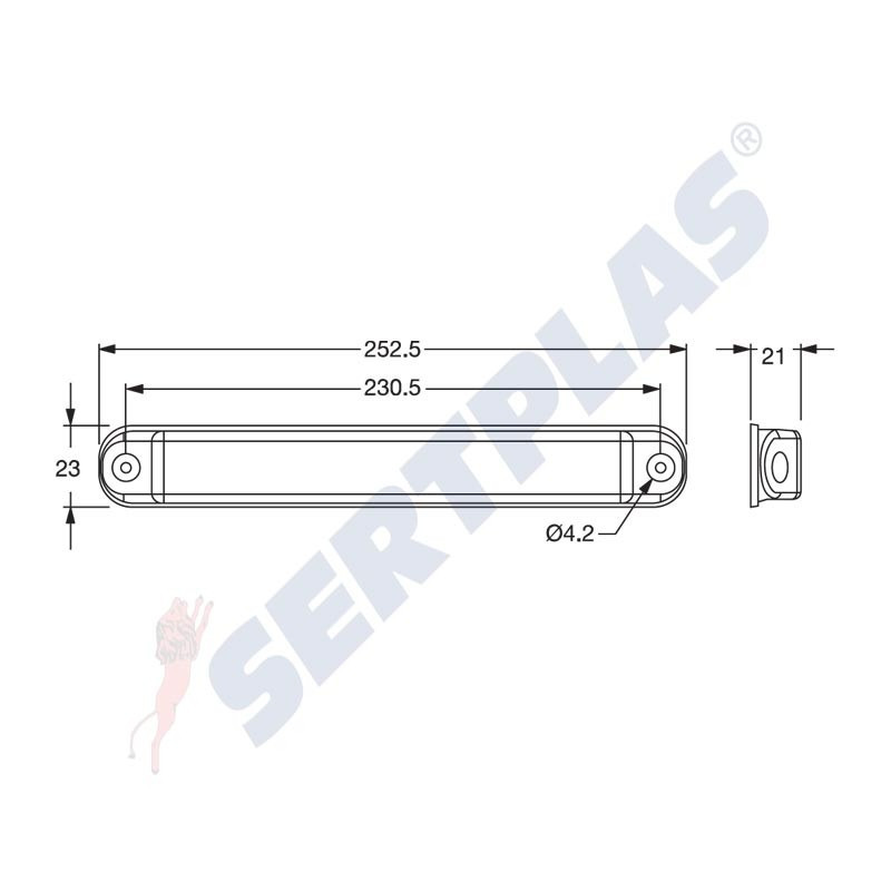 Габарит,жълт 18 LED 12-24V 408 LUS