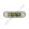Габарит,бял 3 LED 12V-24V 412LUK