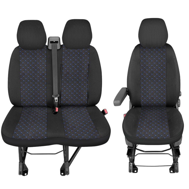 Тапицерия с син шев за бус Peugeot Boxer,Fiat Ducato,Citroen Jumper 2015