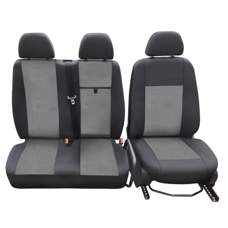 Тапицерия черно със сиво за бус Mercedes Sprinter 2+1 2006