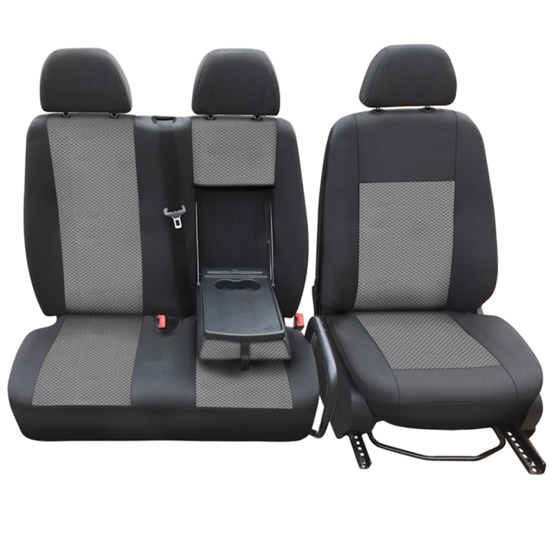 Тапицерия черно със сиво за бус Mercedes Sprinter 2+1 2006