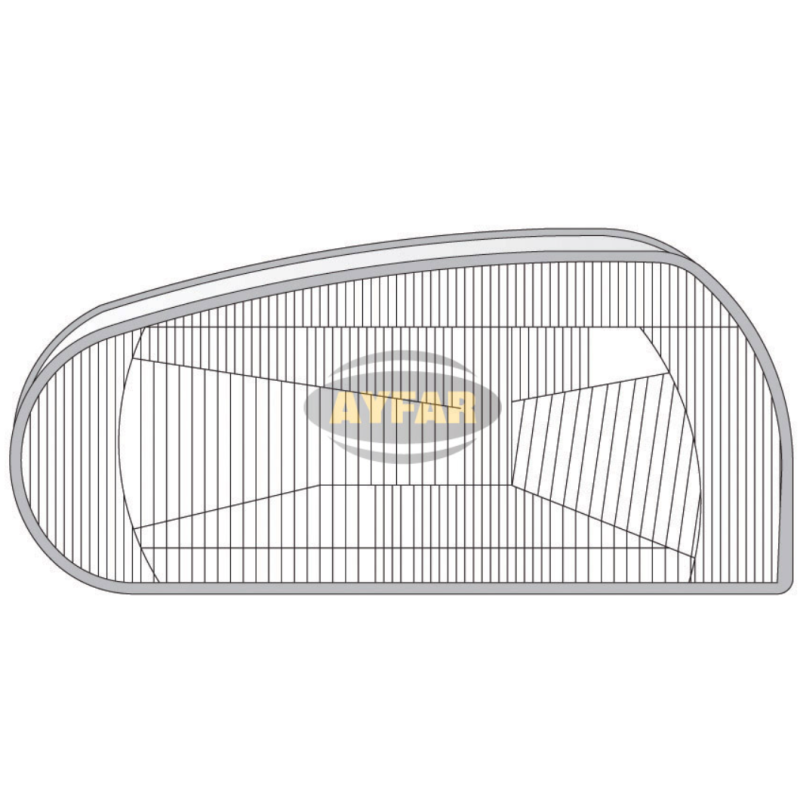 Стъкло за фар,ляво за VW Golf 3 1992-1998